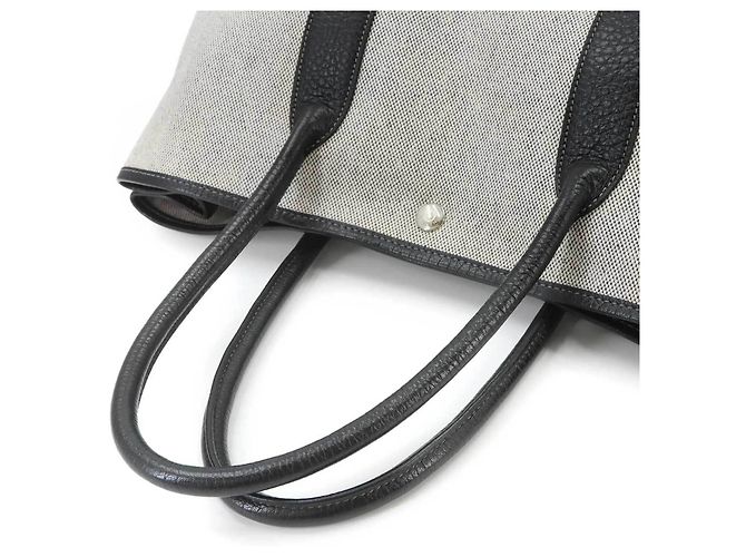 Hermès Bolso Tote Hermes Garden 36 PM Castaño Negro - vista 5