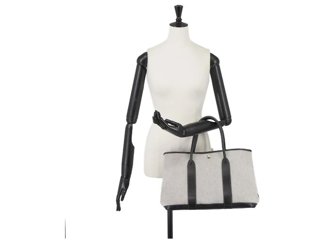 Hermès Bolso Tote Hermes Garden 36 PM Castaño Negro - vista 9