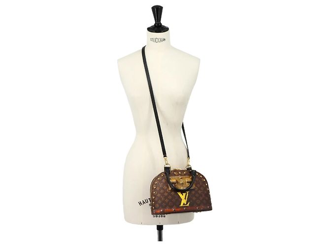 Borsa Louis Vuitton Alma BB Monogram Marrone - vista 10