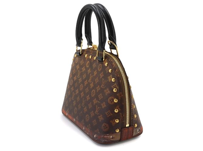 Borsa Louis Vuitton Alma BB Monogram Marrone - vista 4
