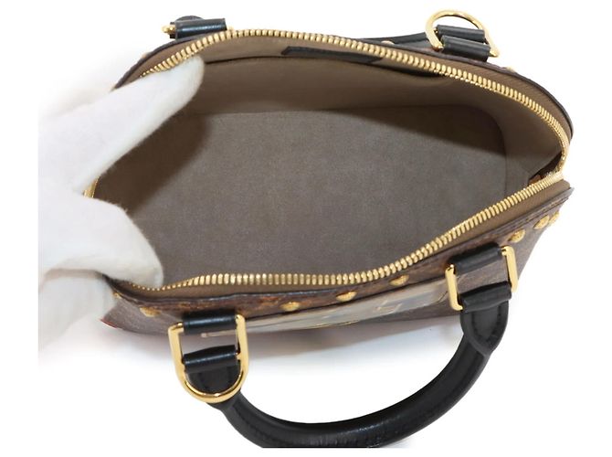 Borsa Louis Vuitton Alma BB Monogram Marrone - vista 7