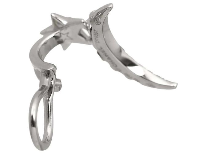 Pendientes Chanel Comet de diamantes en oro blanco 18K - vista 4