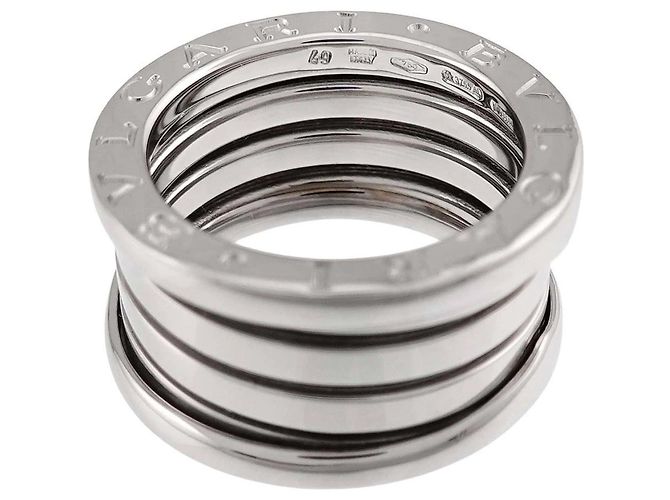 Bulgari Bague Bvlgari B-ZERO1 à 4 bandes en or blanc 18K - vue 3