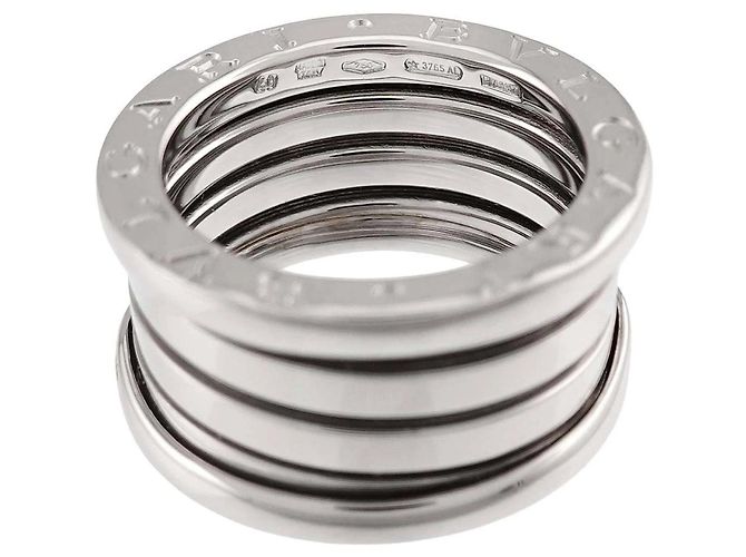 Bulgari Bague Bvlgari B-ZERO1 à 4 bandes en or blanc 18K - vue 4