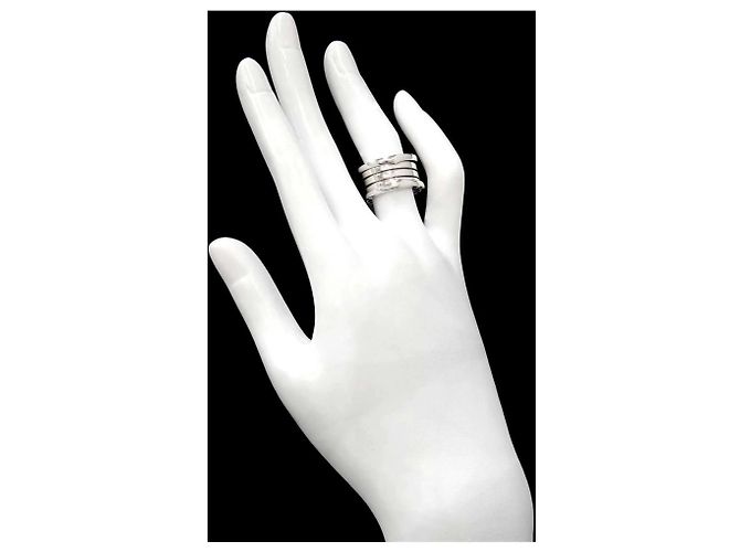 Bulgari Bague Bvlgari B-ZERO1 à 4 bandes en or blanc 18K - vue 7