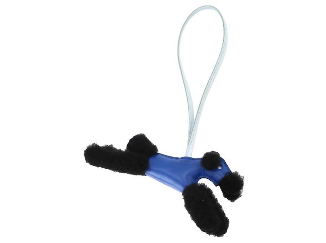 Hermès Hermes Buddy Accessory Bag Charm Schwarz Blau - Ansicht 2