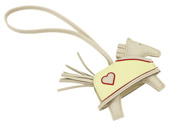 Hermès Hermes Rodeo Pegasus PM Bag Charm Rot Roh Gelb - Ansicht 3