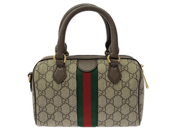 Borsa Gucci Ophidia Boston Bag Marrone - vista 2