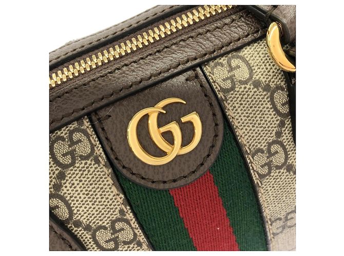 Borsa Gucci Ophidia Boston Bag Marrone - vista 5