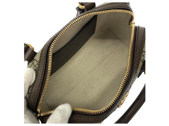 Borsa Gucci Ophidia Boston Bag Marrone - vista 8