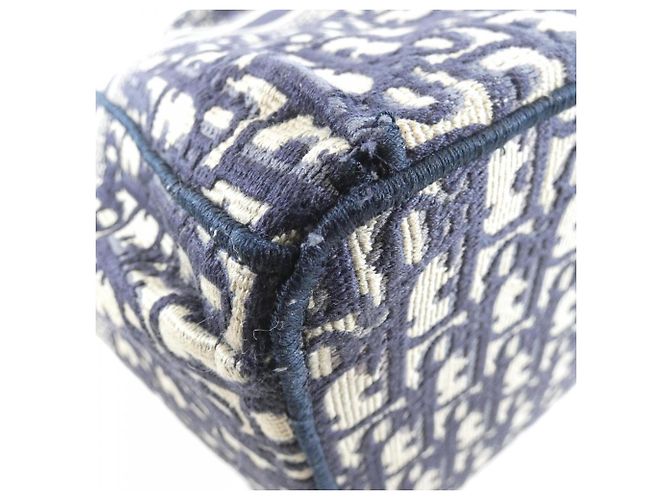 Borsa Christian Dior Oblique Catherine Tote M1279ZRIW Blu - vista 3