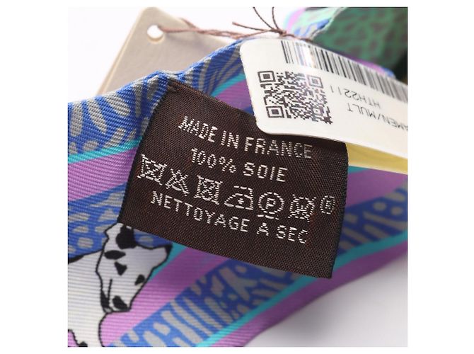 Hermès Pañuelo Hermes Twilly En Liberte! Multicolor Verde - vista 5