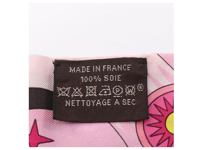 Hermès Hermes Twilly LA SOURCE DE PEGASE Ribbon Scarf Rosa Multicolore - vista 5