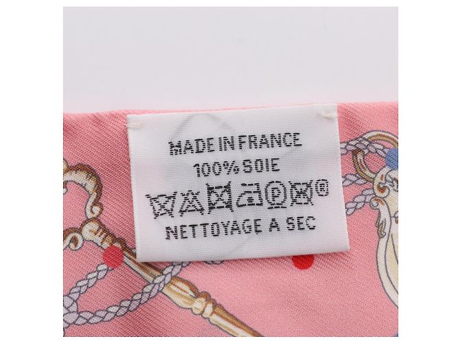 Hermès Twilly Les Cles a Pois Ribbon Scarf Rosa - vista 5