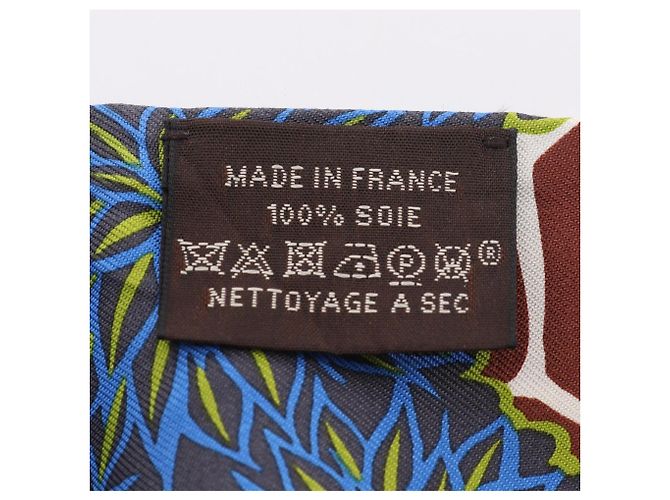 Hermès Twilly THE THREE GRACES Foulard Nastro Marrone Blu - vista 5