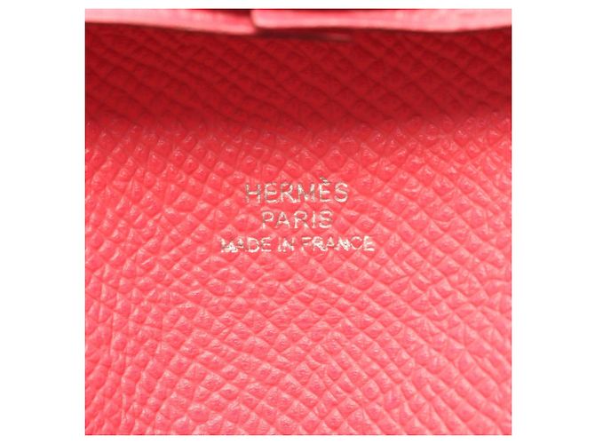 Hermès Hermes Bastia Rose Azalee Münzbeutel Pink - Ansicht 4