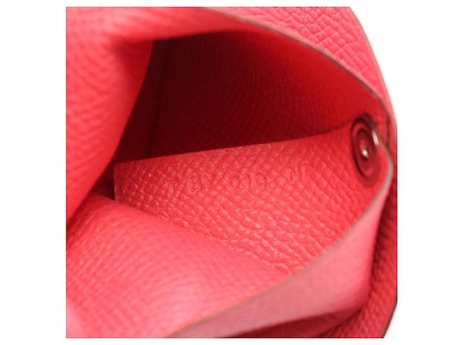 Hermès Hermes Bastia Rose Azalee Münzbeutel Pink - Ansicht 5