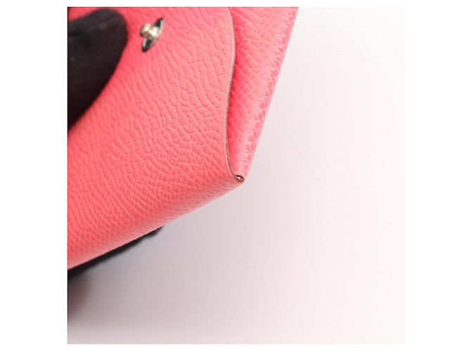 Hermès Hermes Bastia Rose Azalee Münzbeutel Pink - Ansicht 7