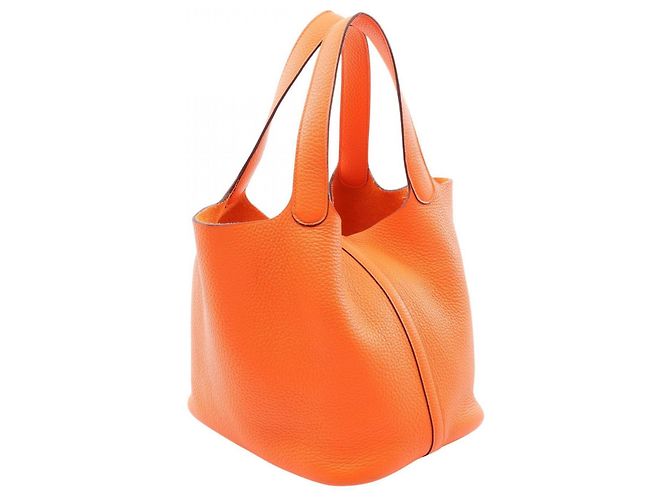 Hermès Borsa Hermes Picotin Lock MM Arancione - vista 2