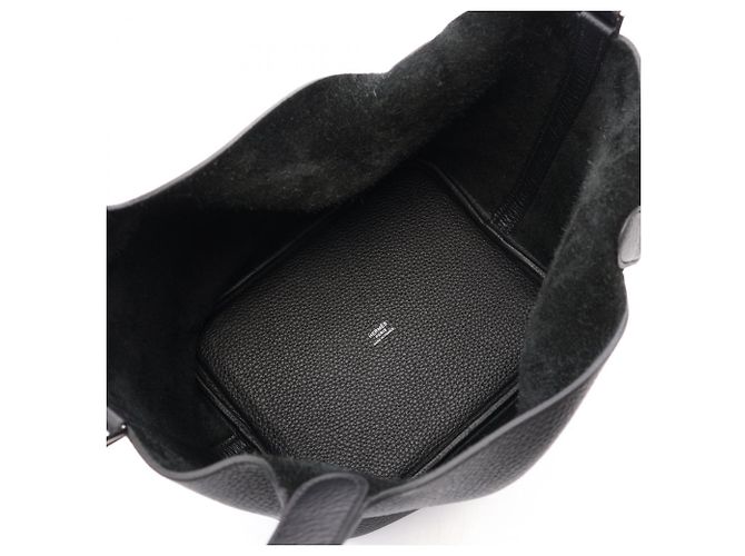 Hermès Borsa Hermes Picotin Lock MM Nero - vista 3