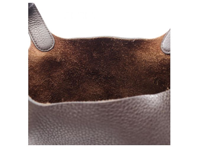 Hermès Borsa Hermes Picotin Lock PM Ebene Marrone - vista 7