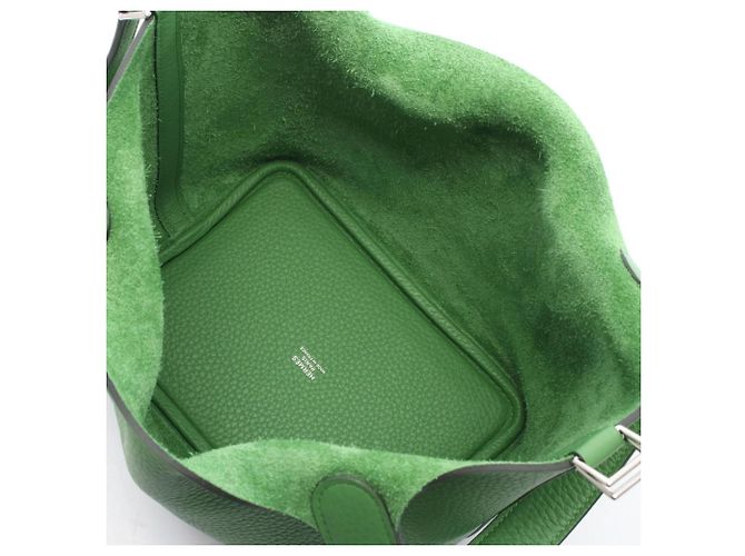 Hermès Borsa Hermes Picotin Lock PM Verde - vista 3