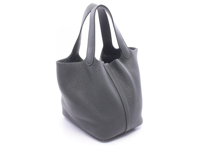 Hermès Bolsa Hermes Picotin Lock PM Marrom - vista 2
