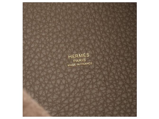 Hermès Borsa Hermes Picotin Lock PM Marrone Taupe - vista 4