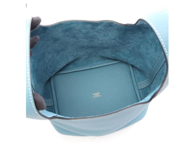 Hermès  mala Hermes Picotin Lock PM Azul - vista 3