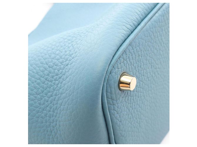 Hermès  mala Hermes Picotin Lock PM Azul - vista 6
