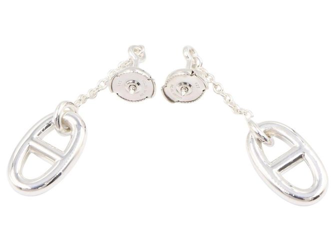 Hermès Pendientes de botón Hermes Farandole Plata - vista 2