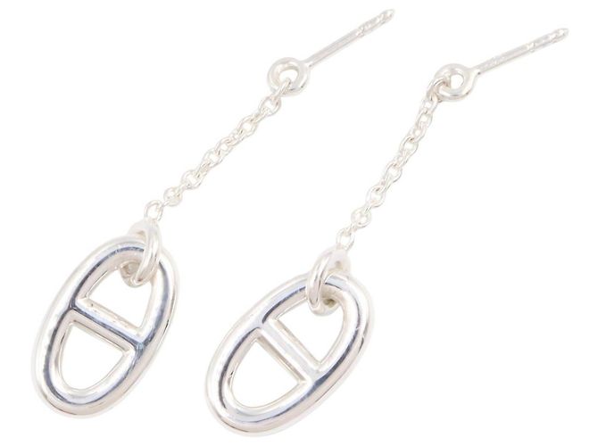 Hermès Pendientes de botón Hermes Farandole Plata - vista 3