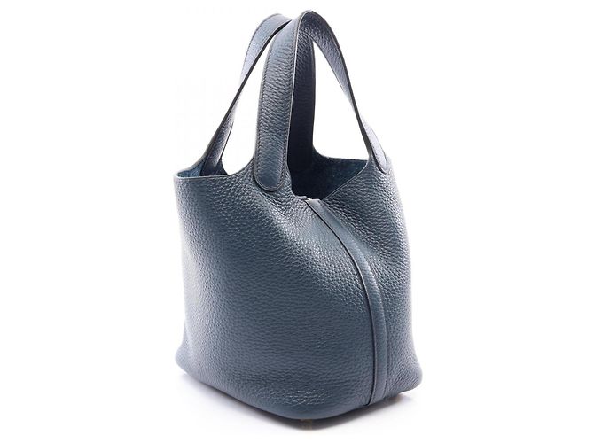 Hermès Borsa Hermes Picotin Lock PM in Navy Blu navy - vista 2