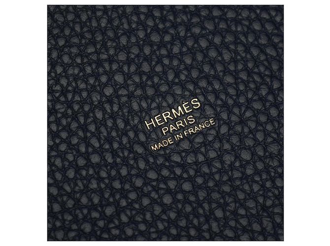 Hermès Borsa Hermes Picotin Lock PM in Navy Blu navy - vista 4