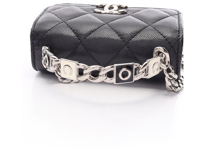 Chanel Matelassé 2-Way Schultertasche Schwarz - Ansicht 10