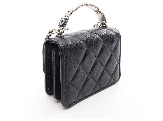 Chanel Matelassé 2-Way Schultertasche Schwarz - Ansicht 2