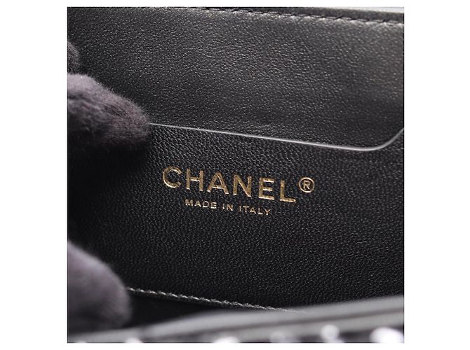 Borsa a tracolla 2-Way Chanel Matelassé Nero Bianco - vista 5