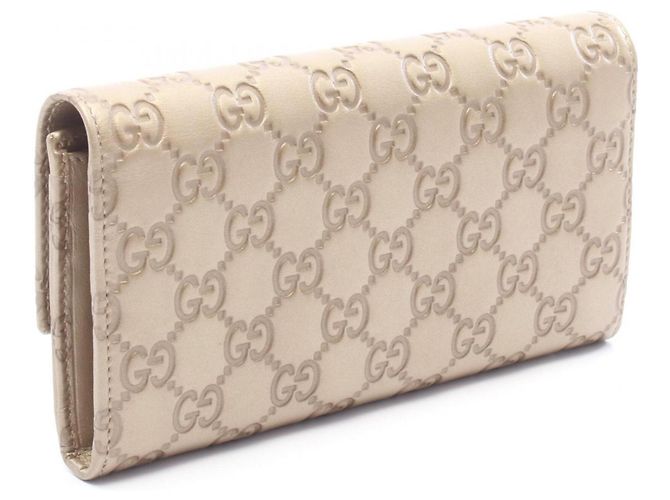 Portafoglio lungo bi-fold Gucci Lovely Guccissima D'oro - vista 2