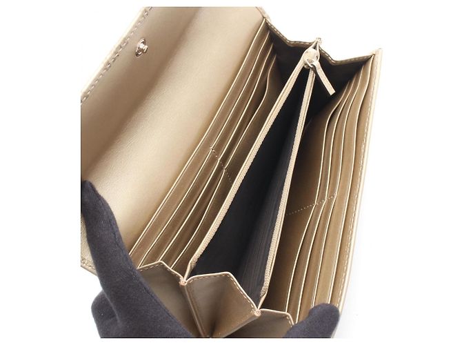 Portafoglio lungo bi-fold Gucci Lovely Guccissima D'oro - vista 3