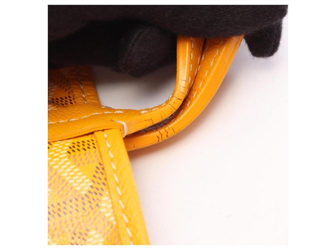 Goyard Saint Louis PM Tote Bag Braun Weiß Gelb - Ansicht 6