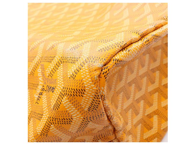 Goyard Saint Louis PM Tote Bag Braun Weiß Gelb - Ansicht 9