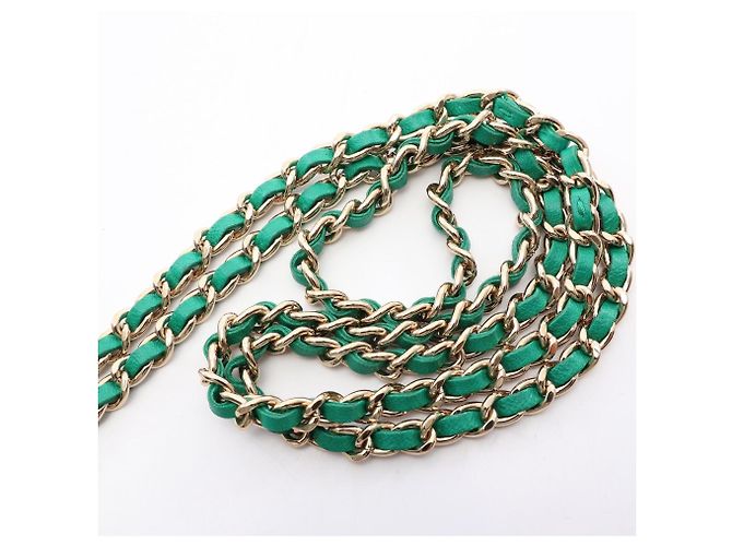 Borsa a tracolla Chanel Trendy CC Matelassé Verde - vista 11