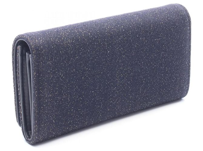 Chanel Deauville Long Flap Wallet Marineblau - Ansicht 2