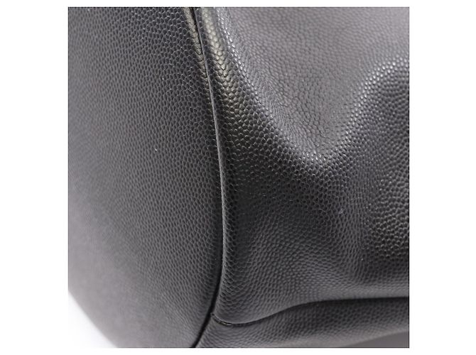 Borsa a tracolla Chanel Deauville con coulisse Nero - vista 6