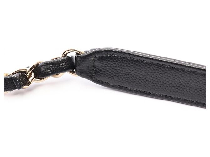 Borsa a tracolla Chanel Deauville con coulisse Nero - vista 8