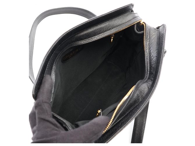 Chanel Triple Coco Mark Shopper Bag Schwarz - Ansicht 3
