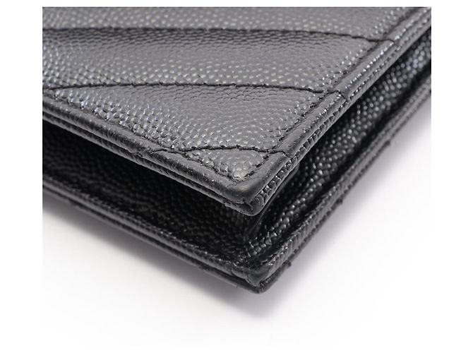 Bolsa Envelope Monogram Yves Saint Laurent Preto - vista 8