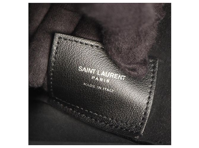 Borsa Tote Bold Yves Saint Laurent in pelle nera Nero - vista 4