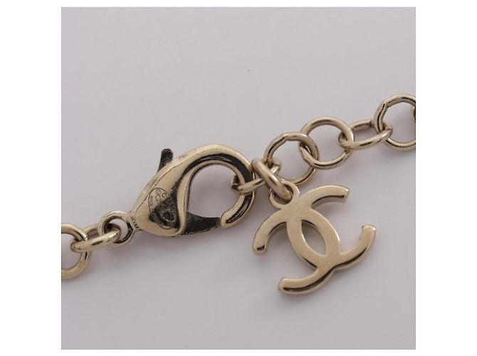 Collar Chanel C25B Coco Mark Negro Blanco Dorado - vista 3