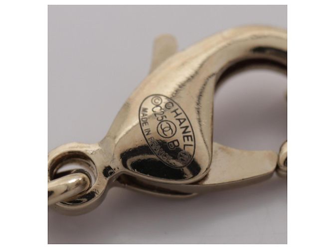 Collar Chanel C25B Coco Mark Negro Blanco Dorado - vista 4